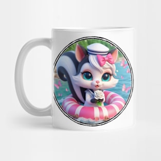 Cute Skunk Sailor Girl Mug